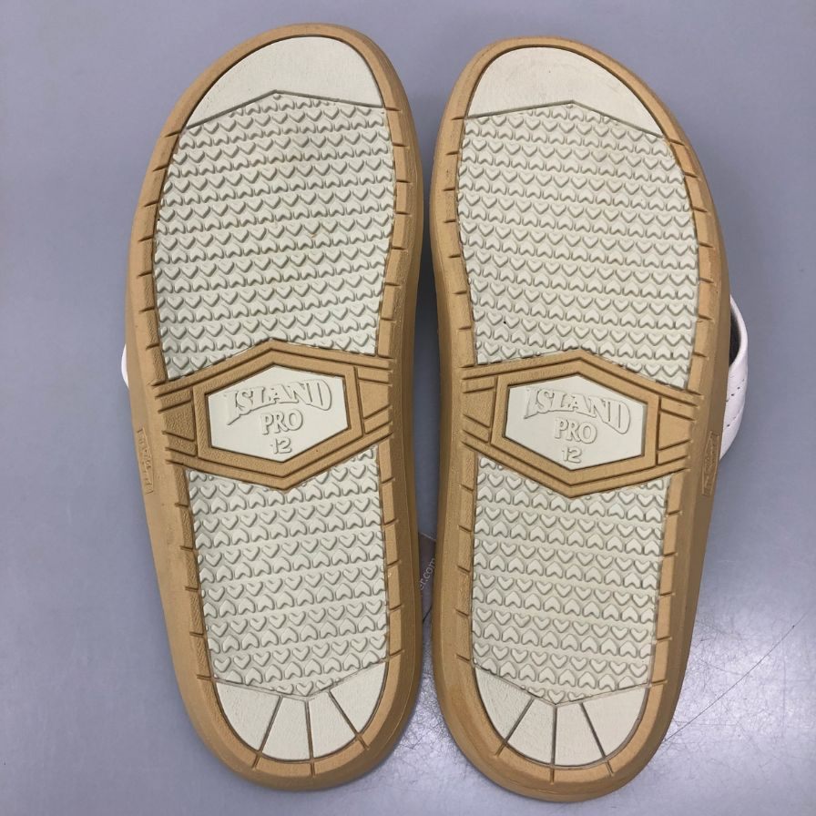 アイランドスリッパ ビーチサンダル 総柄 クラシック デザイン ブルー メンズ サイズ12 ISLAND SLIPPER 約30.0cm【AFC4】