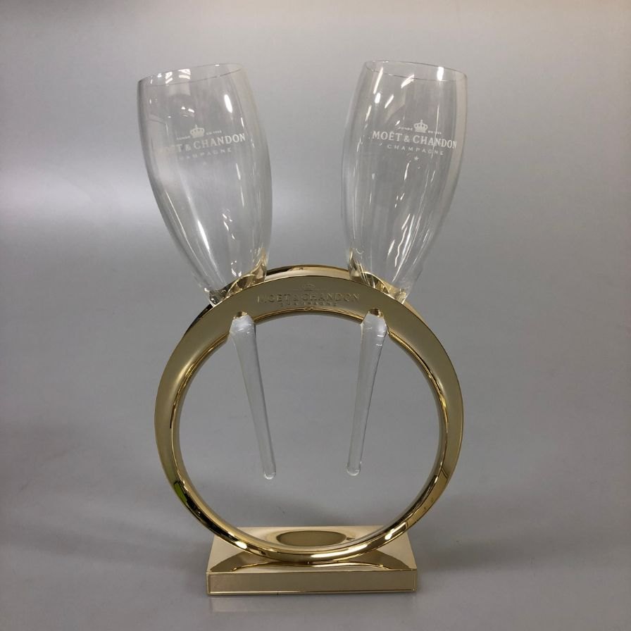 モエシャンドン グラススタンド ペア リングホルダー MOET&CHANDON【AFI28】【中古】