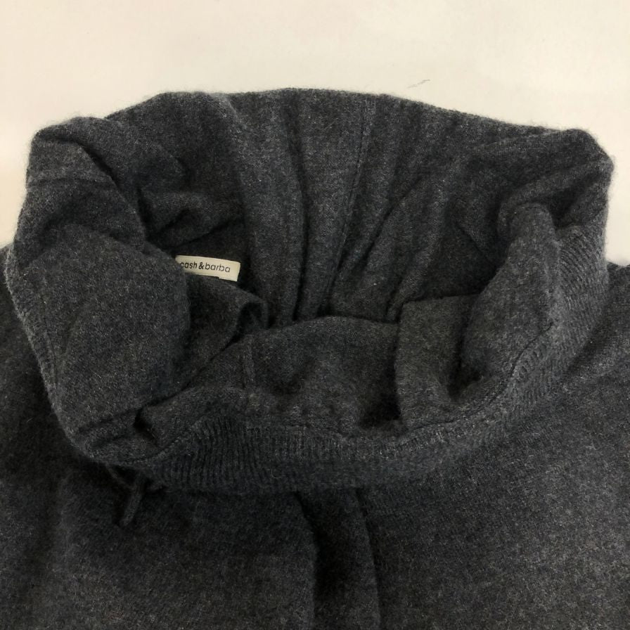 キャッシュ＆バルバ ワイドパンツ カシミヤ想定 ニット グレー サイズ不明 メンズ cash & barba 【AFB3】