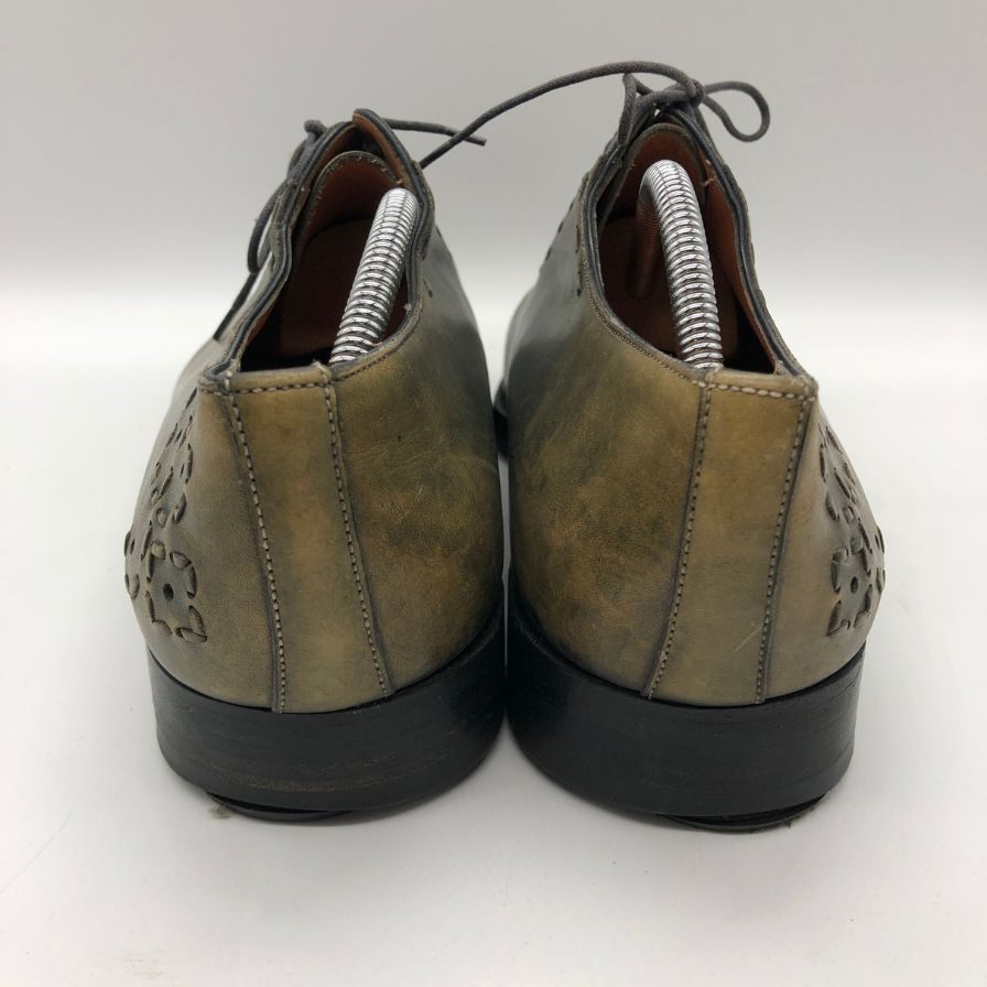 サントーニ レースアップ レザーシューズ ストレートチップ 7995 メンズ サイズ6.5 Santoni 約25.5cm【AFC47】