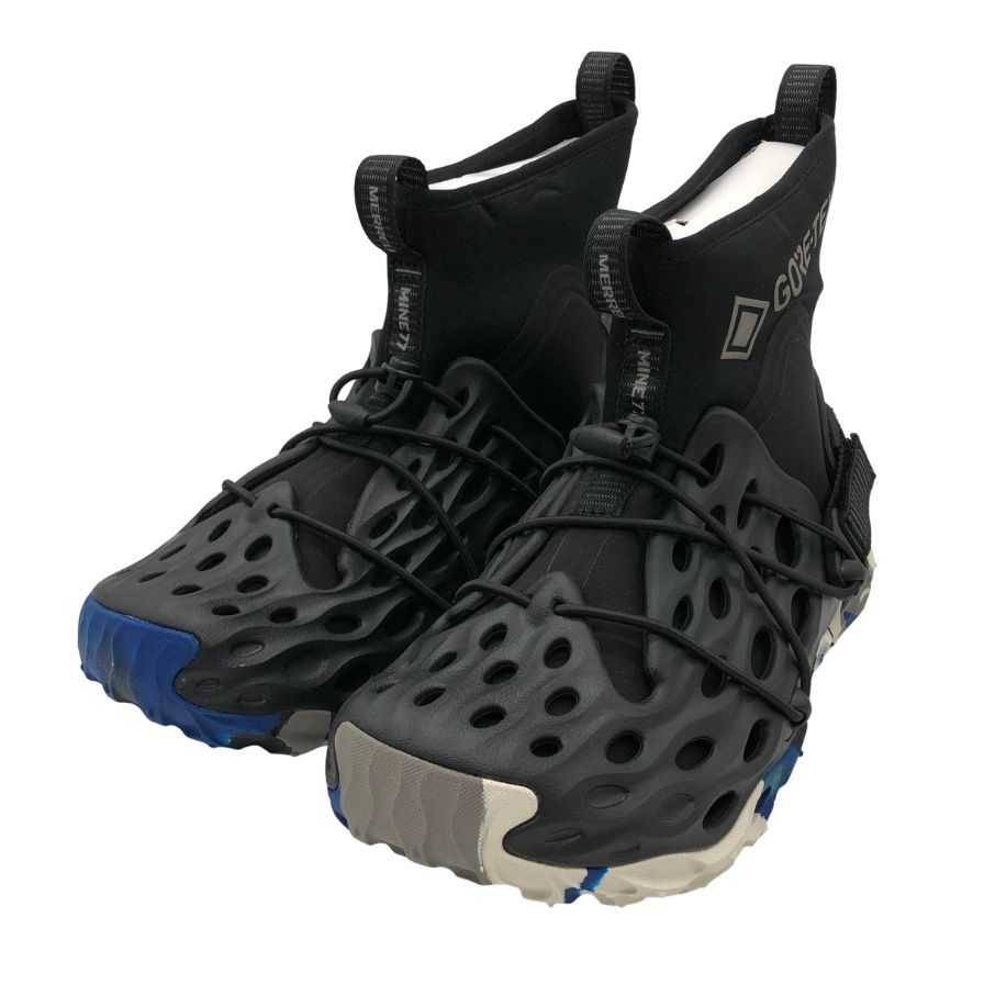 メレル スニーカー ハイドロモック ゴアテックス hydro moc at neo gtx 1trl ブラック系 ブルーカモフラ メンズ サイズ7 merrell 約24.0cm【AFD9】