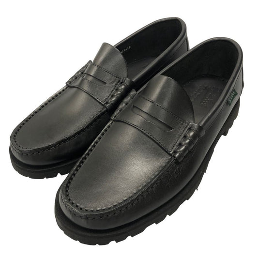 パラブーツ ローファー 0223 カーフ メンズ ブラック サイズ6ハーフ Paraboot ローファー 約25.0cm【LA】【中古】