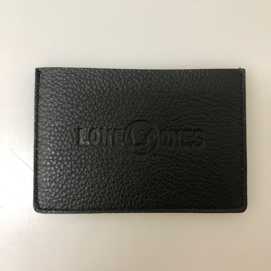 【2点セット】ロンワンズ 非売品 2021 数量限定 エンボスロゴ  ノベルティ レザー カードケース ブラックLONE ONES【AFI3】