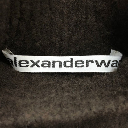 中古■アレキサンダーワン ワンピース 22FW ウール カシミア ニット 長袖 変形 ロング丈 ブラウン レディース サイズXS Alexander Wang 【AFB6】