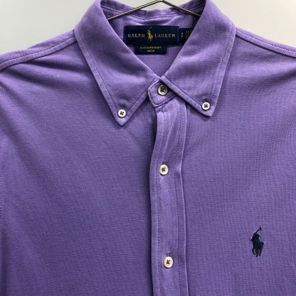 美品◆ポロラルフローレン 長袖シャツ パープル メンズ サイズS POLO RALPHLAUREN 【AFB46】