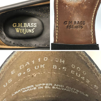ジーエイチバス ローファー ウィージャンズ ラーソン サイズ9.5 メンズ ブラック G.H.Bass&Co. WEEJUNS LARSON ローファー 約28.0cm【LA】【中古】