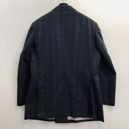 バーバリー ジャケット 90S 旧タグ ダブルブレスト ロゴ金ボタン ブラウン チェック メンズ サイズ175 Burberry【LA】