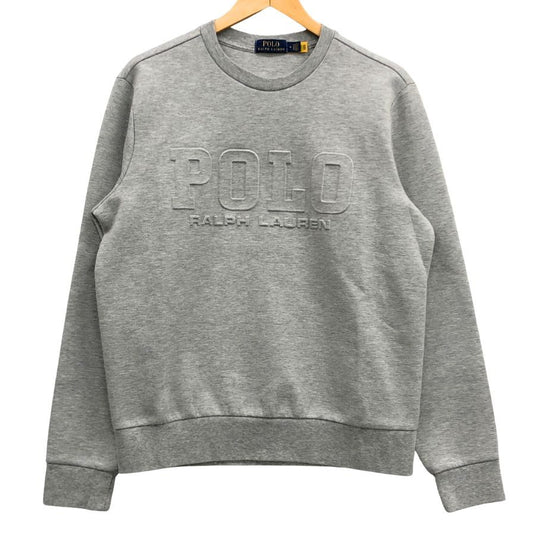 中古◆ポロ ラルフローレン スウェット 3Dロゴ グレー メンズ サイズM POLO RALPH LAUREN 【AFB5】