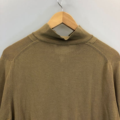 美品◆ザノーネ ニット 襟付き コットン メンズ ベージュ サイズ 48 ZANONE 【AFB17】