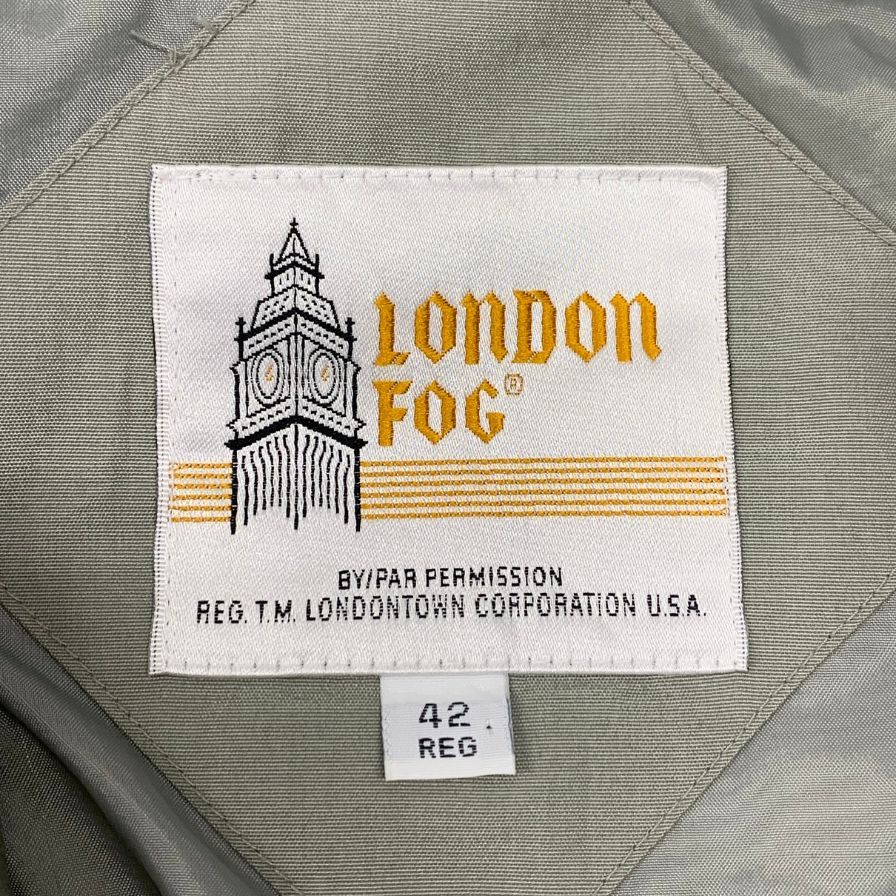 美品◆ロンドンフォグ スイングトップ USA製 グレー メンズ サイズ42 LONDON FOG 【AFB20】