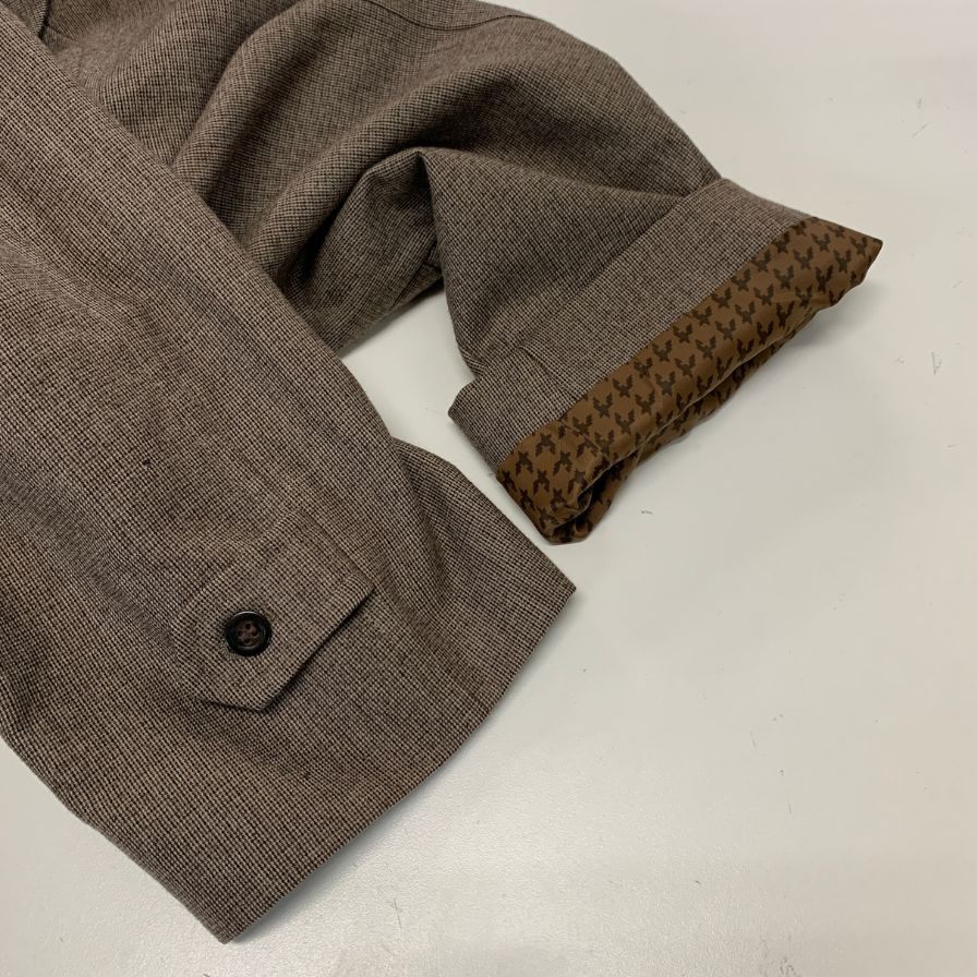 中古◆ロンドンフォグ バルカラーコート 70年代 USA製 ウール ブラウン メンズ サイズ100 LONDON FOG 【AFB32】
