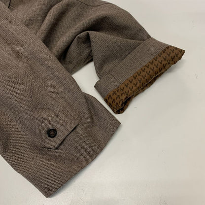 中古◆ロンドンフォグ バルカラーコート 70年代 USA製 ウール ブラウン メンズ サイズ100 LONDON FOG 【AFB32】
