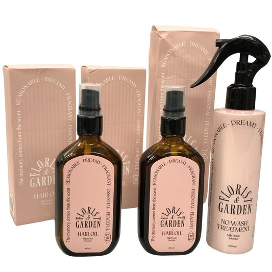 オーディッド ミルクプロテイン インテンシブ ヘアオイル＆ノーウォッシュアンプルトリートメント セット フローリストガーデン 韓国製 odiD MADE IN KOREA【AFI20】【中古】