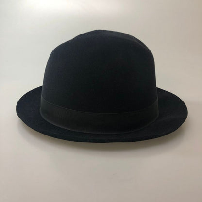 テシ ラビットファー フェルト 中折れ ハット ブラック  サイズ 60 TESI【AFB49】