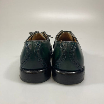 ブリティッシュウォーカーズ サドルシューズ カーフ グリーン サイズUK7相当 BRITISH WALKERS 約25.5cm【AFC47】
