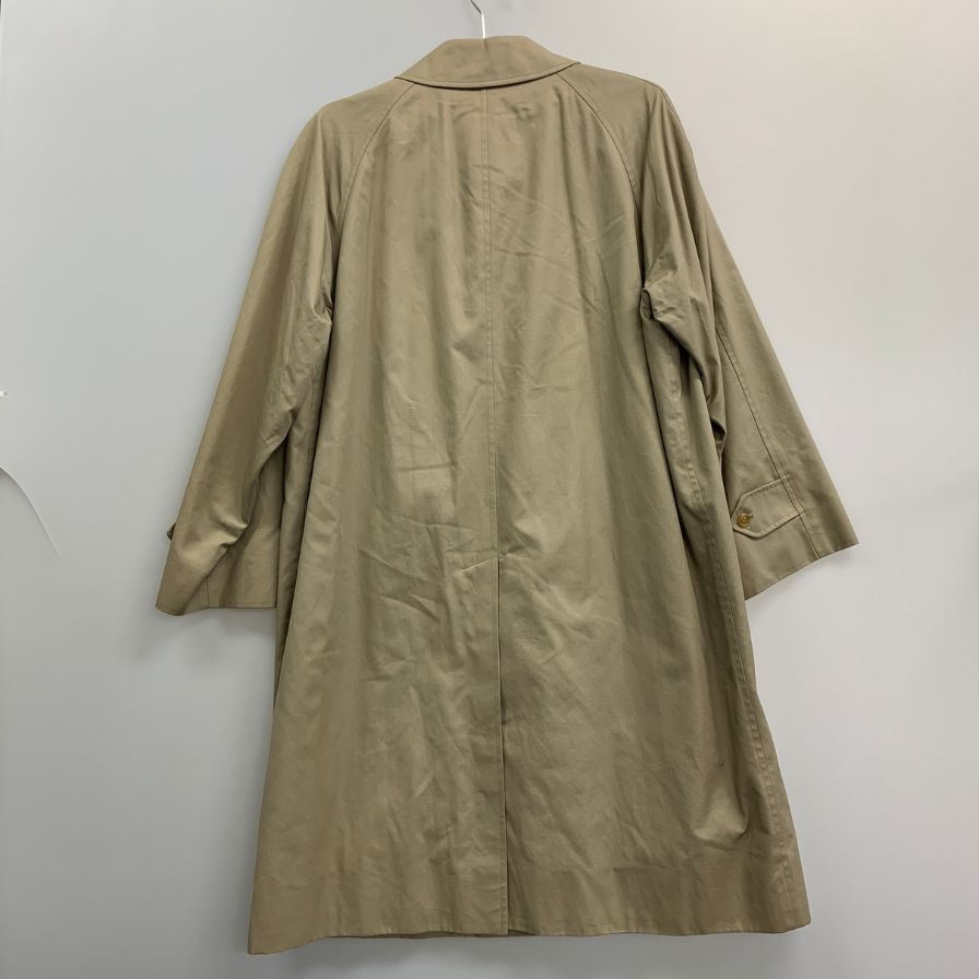 中古◆バーバリー バルカラーコート 90S 旧タグ ライナー付き ベージュ メンズ サイズ165 Burberry 【AFA23】