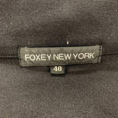 美品◆フォクシー ニューヨーク ジップジャケット 17374-APS0322 ナイロン ブラック レディース サイズ40 FOXEY NEW YORK 【AFB11】