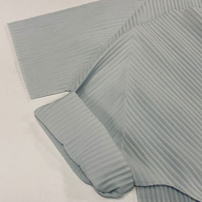 美品◆イッセイミヤケ ミー プリーツ カットソー MI82KK666 ホワイト サイズ表記不明 ISSEY MIYAKE ME 【AFB43】