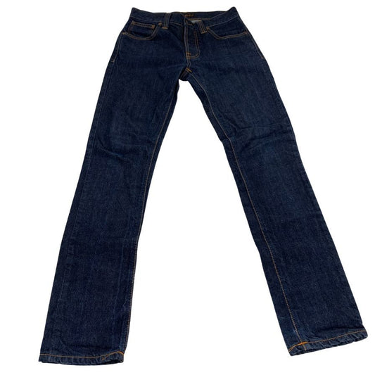 美品◆ヌーディー ジーンズ デニムパンツ NJ3585 メンズ W28 L32 ブルー系 Nudie Jeans 【AFB41】