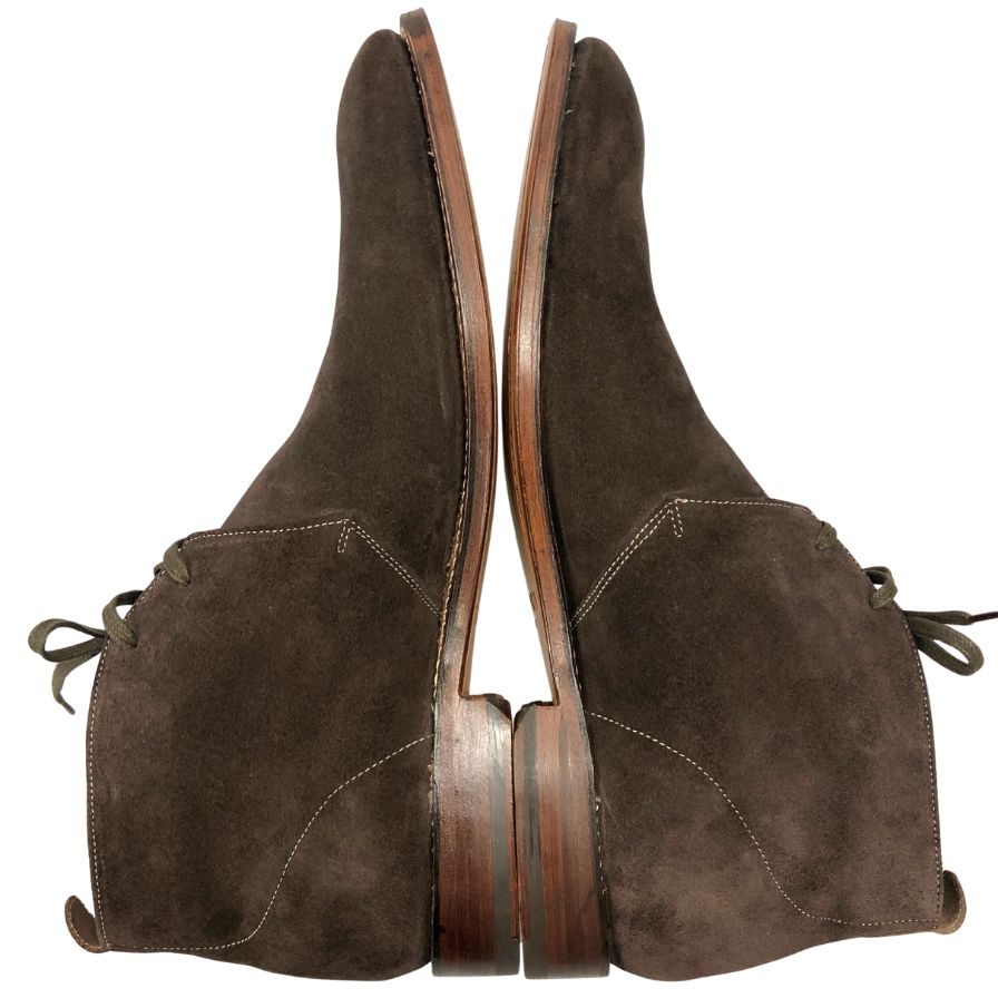グレンソン チャッカブーツ 5024 スエード サイズ8 ブラウン メンズ GRENSON 約27.0cm【AFD14】