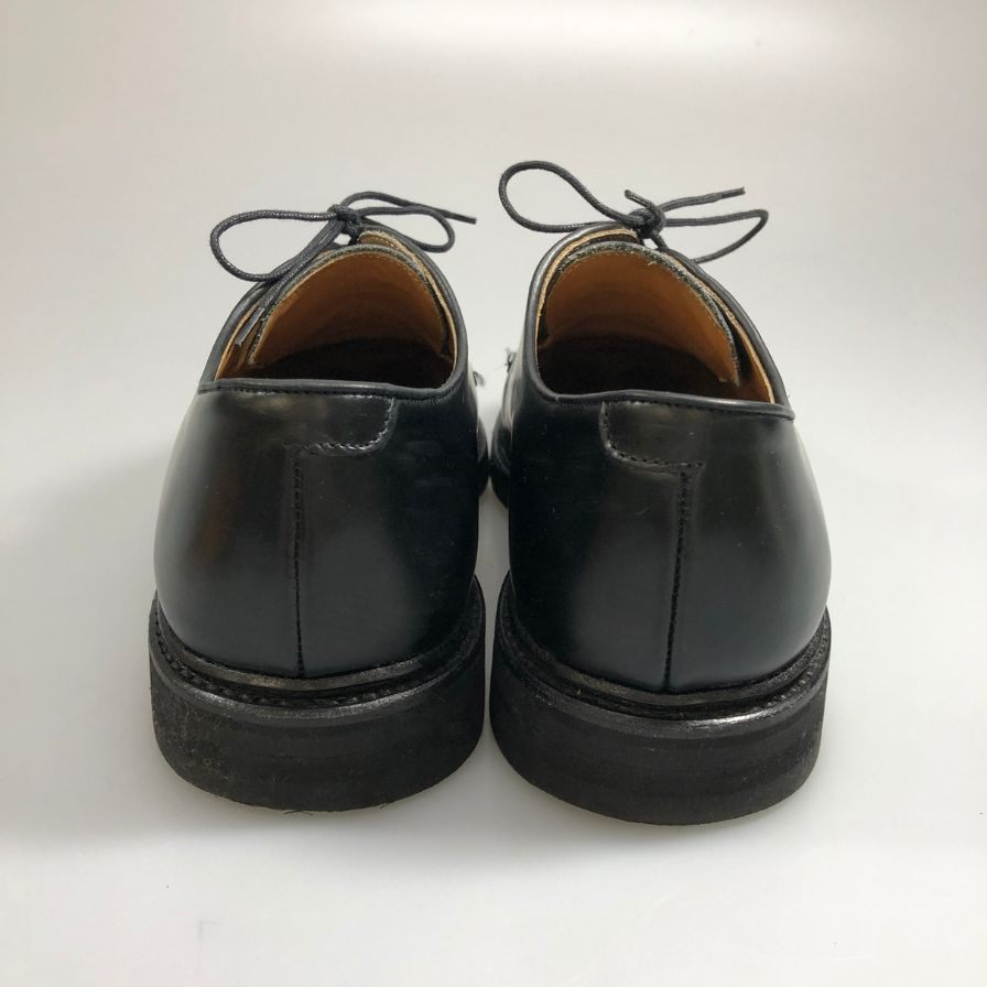 バーウィック 4406 レザーシューズ プレーントゥ レザー ブラック メンズ サイズUK7 Berwick ビジネスシューズ 約26.0cm【LA】【中古】