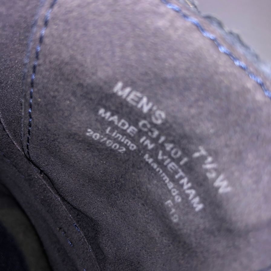 コールハーン ゼログランド C31401  レザースニーカー ウイングチップ オックスフォード スエード ネイビー サイズ7.5 メンズ Cole Haan 約25.0cm【AFC43】