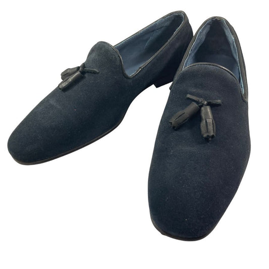 アラウンドザシューズ タッセルローファー ネイビー メンズ サイズ41 aroundo the shose 約26.0cm【AFC32】