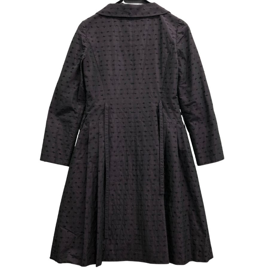 極美品◆エムズグレイシー 長袖ワンピース パールボタン ブラック レディース サイズ36 M'S GRACY 【AFB38】
