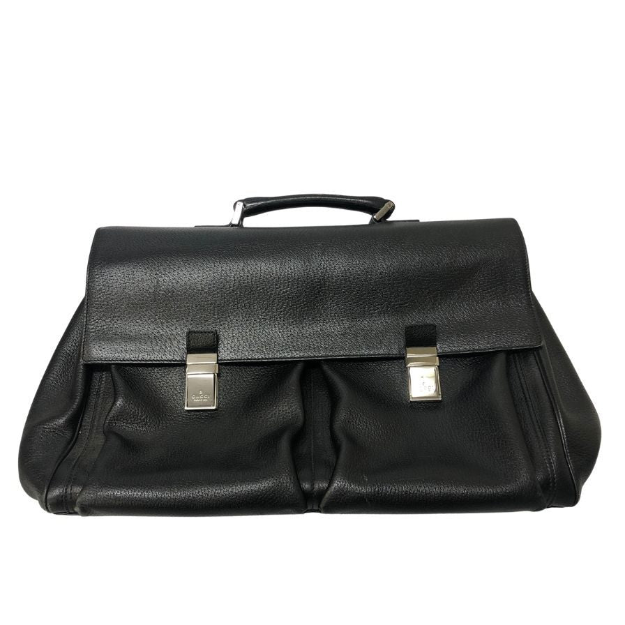 オールドグッチ ブリーフケース  ブラック  Old Gucci【AFE9】