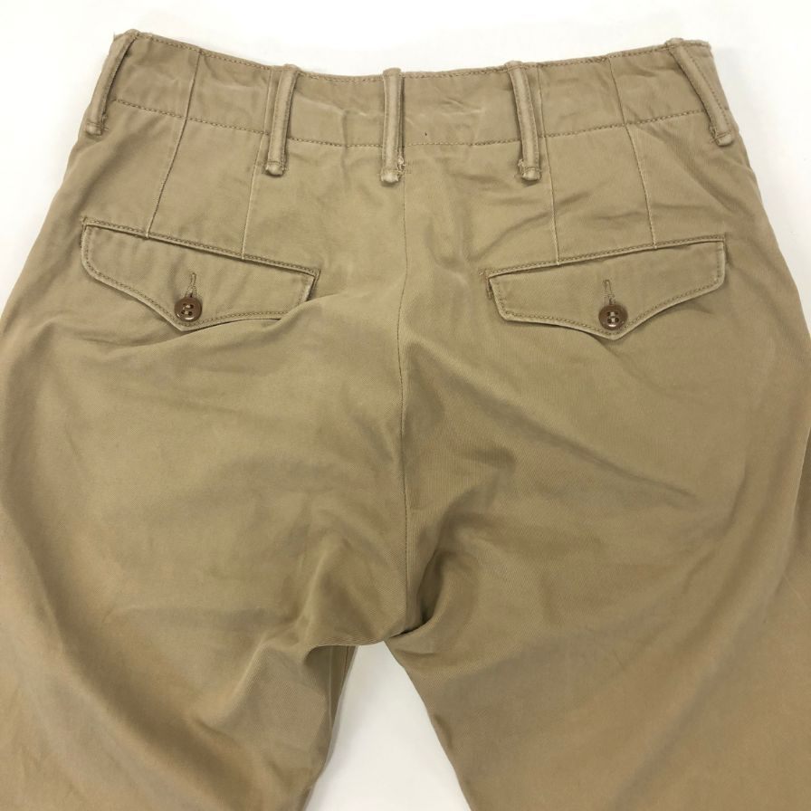 ダブルアールエル オフィサーズ パンツ トラウザー メンズ ベージュ サイズW28L30 RRL RALPH LAUREN 【AFB20】