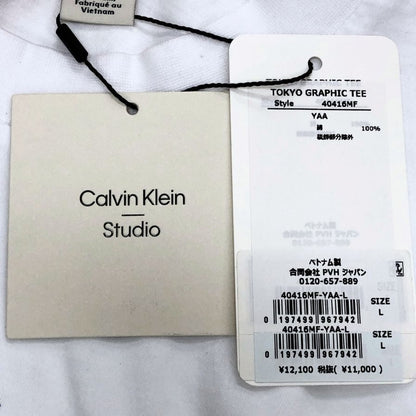 新品同様◆カルバンクライン Tシャツ カルバンクライン原宿 限定 カプセルコレクション ホワイト サイズL メンズ Calvin Klein 【AFB14】