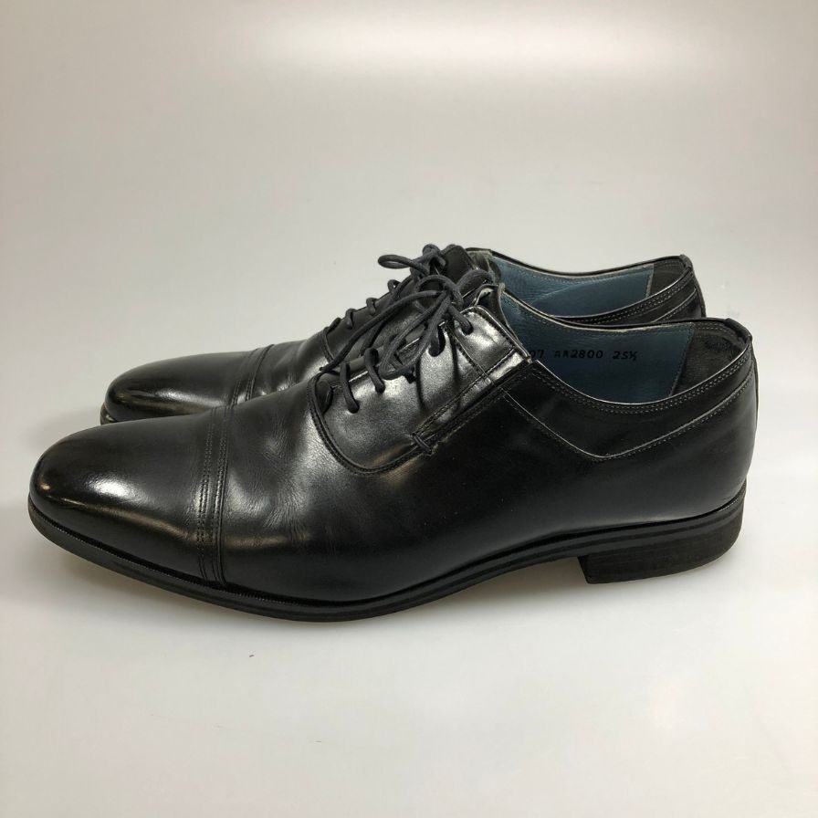 アントニオルフォ ストレートチップ カーフ レザーシューズ AR2800 メンズ ブラック サイズ25.5 ANTONIO RUFO 約25.5cm【AFC2】