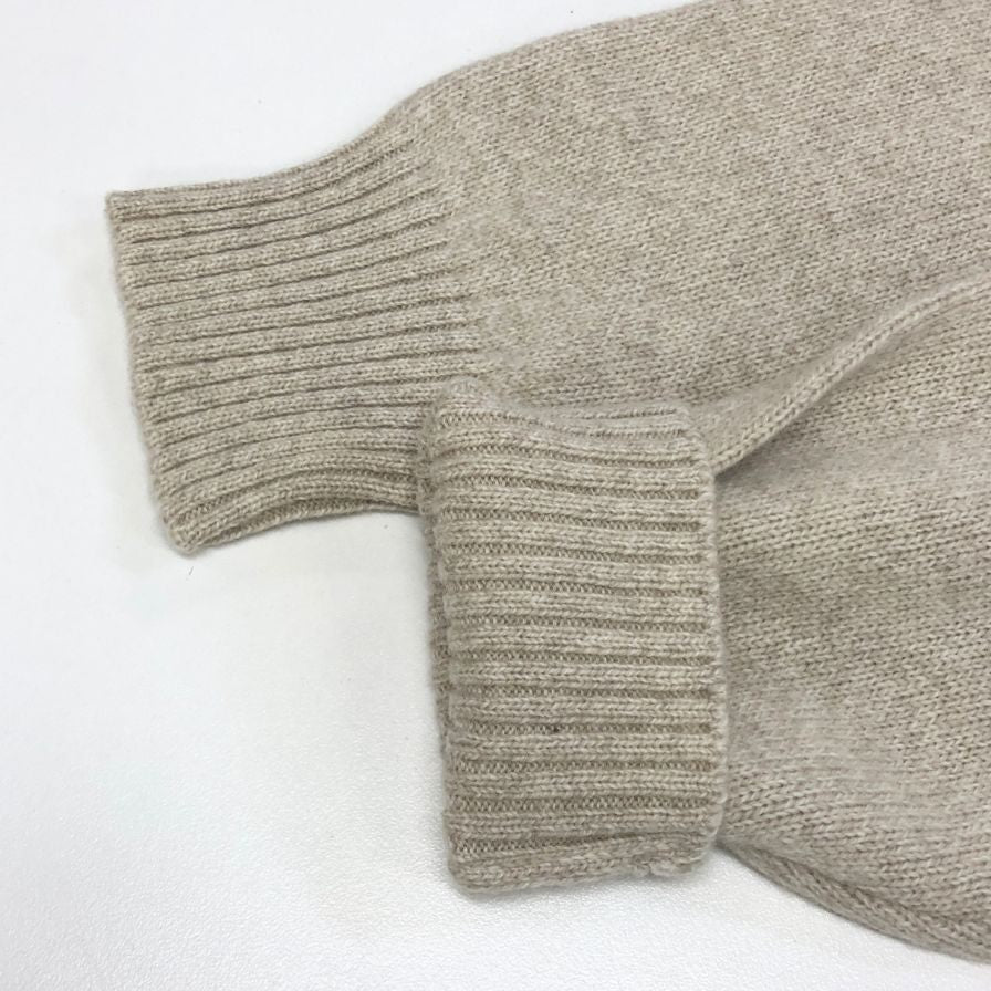 美品◆サンモリッツ ウール カシミヤ混合 ジップアップ パーカー メンズ サイズ 46  ベージュ系 st moritz 【AFB13】