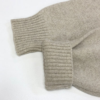 美品◆サンモリッツ ウール カシミヤ混合 ジップアップ パーカー メンズ サイズ 46  ベージュ系 st moritz 【AFB13】