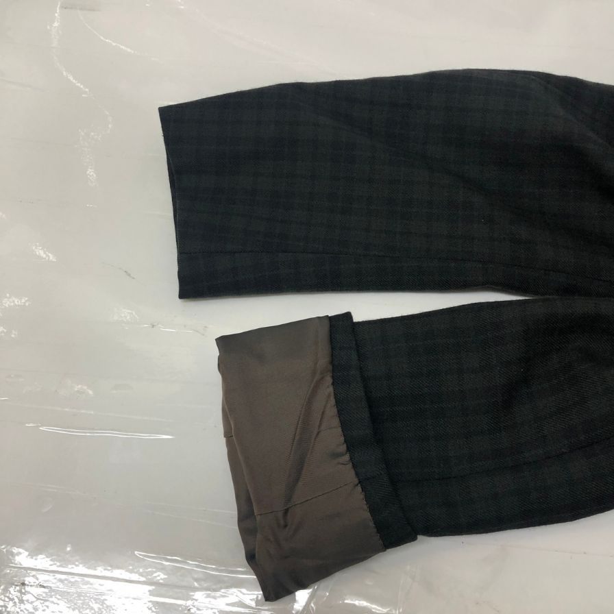 美品◆チャップス ラルフローレン テーラードジャケット 2B オールド グリーン チェック メンズ サイズ90A4 CHAPS Ralph Lauren 【AFA21】
