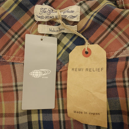 Like new ◆ BEAMS × REMI RELIEF Flannel Shirt Men's Multicolor S size BEAMS × REMI RELIEF 11-11-3326-30-16 [AFB14] 