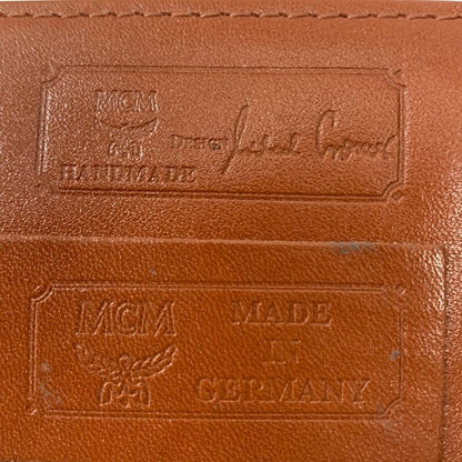 エムシーエム カードケース レザー ロゴ ブラウン ユニセックス MCM【AFI12】