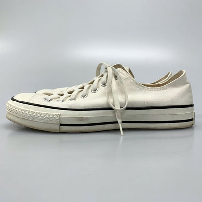コンバース オールスター メイドイン ジャパン ローカット スニーカー メンズサイズ 9 ホワイト CONVERSE 約27.5cm【AFC45】