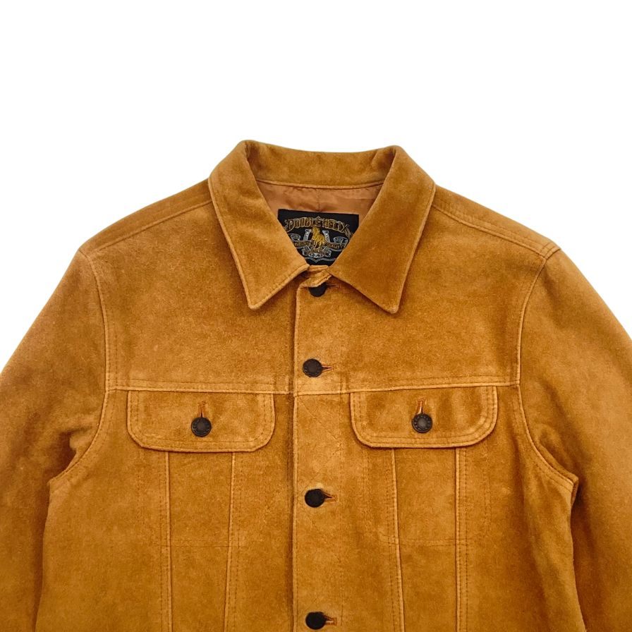 美品◇ダブルヘリックス スエードジャケット メンズ ベージュ サイズ38