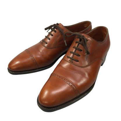 ジョンロブ レザーシューズ フィリップ2 パンチドキャップトゥ カーフ 7000ラスト ブラウン メンズ サイズUK6E JOHN LOBB Philip II ビジネスシューズ 約25.0cm【LA】【中古】