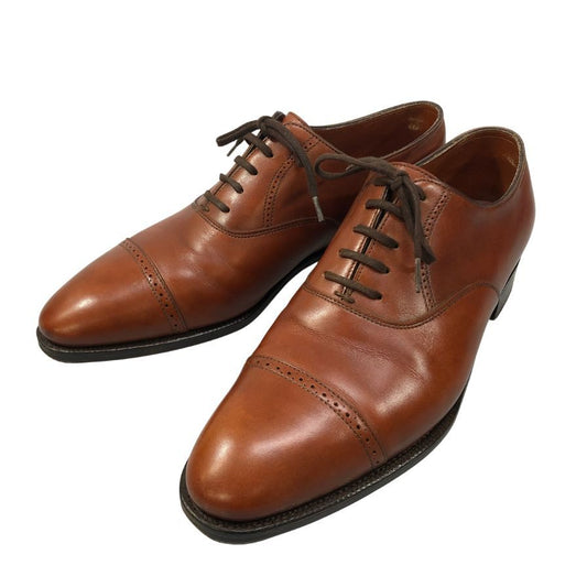 ジョンロブ レザーシューズ フィリップ2 パンチドキャップトゥ カーフ 7000ラスト ブラウン メンズ サイズUK6E JOHN LOBB Philip II ビジネスシューズ 約25.0cm【LA】【中古】