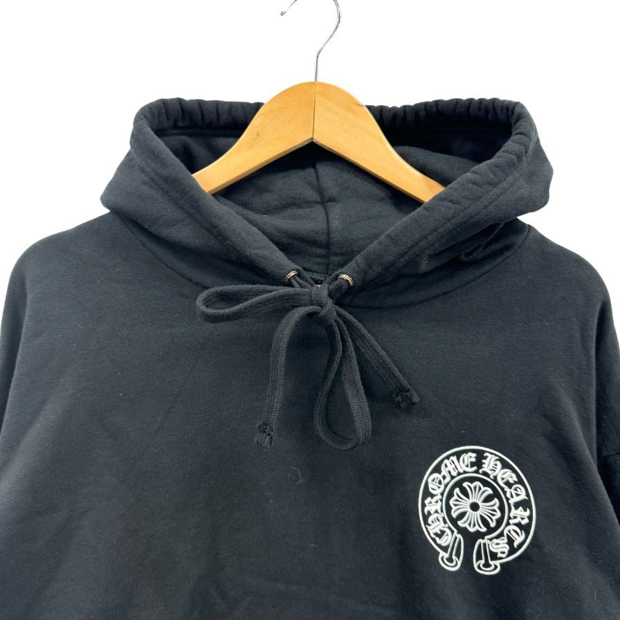 美品◆クロムハーツ パーカー グラデーションクロス サークルロゴ ブラック メンズ サイズM Chrome Hearts 【AFA2】