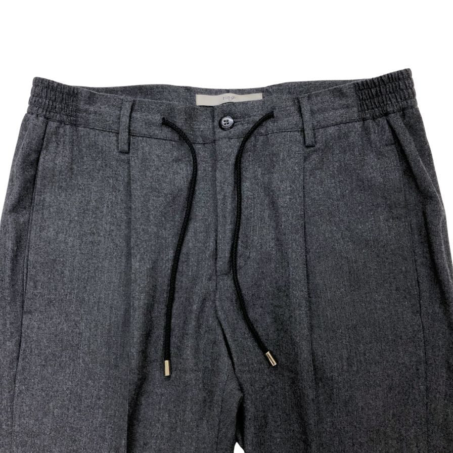 ジャブスアルキヴィオ リング別注 ワンプリーツ リラックス パンツ カシミア混ウール メンズ サイズ44 グレー giab's archivio×ring 【AFB44】
