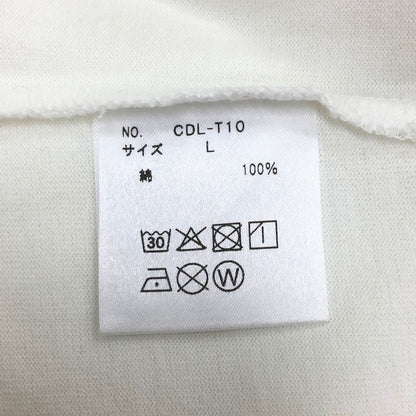 新品同様◆シーディーエル Tシャツ ワンポイントロゴ ポップアップストア限定 ホワイト ユニセックス サイズL CDL TOKYO 【AFB45】