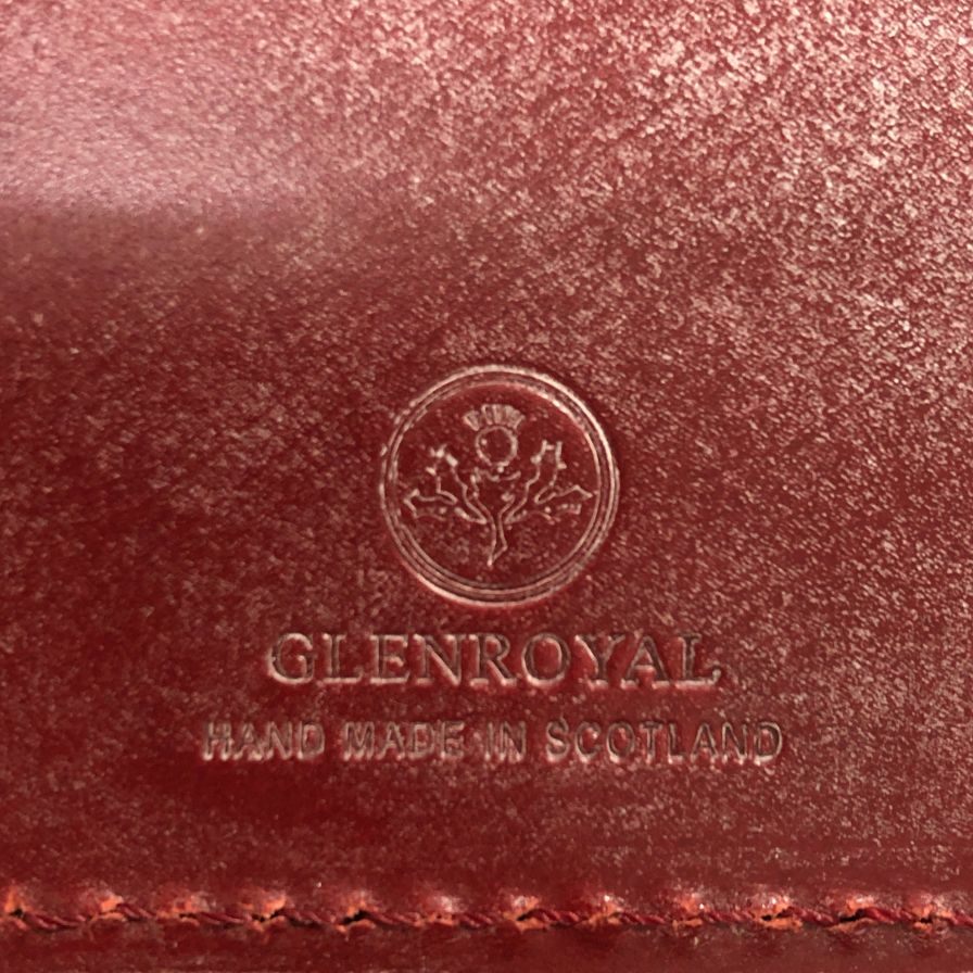 グレンロイヤル 長財布 ラウンドジップ ブライドルレザー レッド GLENROYAL【AFI1】