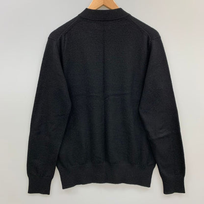 中古◆エディフィス セーター カシミヤ クルーネック メンズ サイズM ブラック EDIFICE CASHMERE 【AFB35】