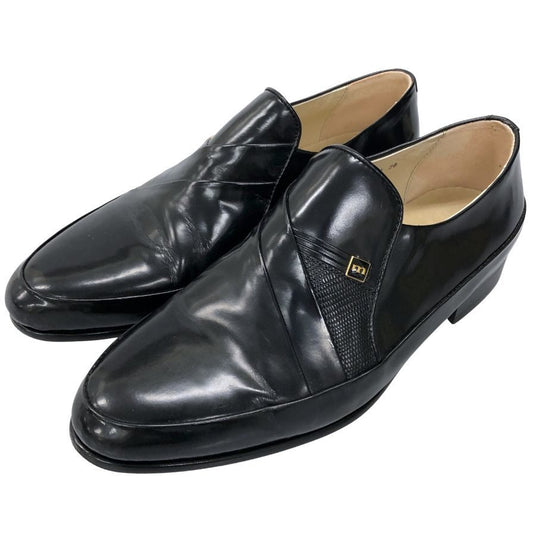 マドラス ビンテージ レザーシューズ スリッポン 日本製 メンズ サイズ26cm ブラック madras vintage 約26.0cm【AFC43】