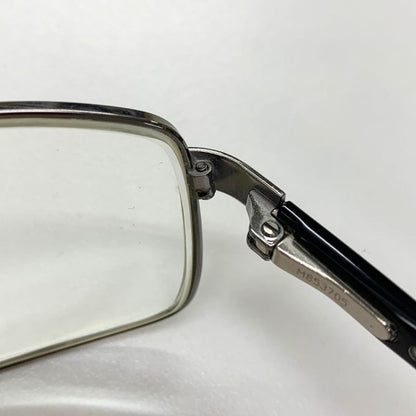 ブルガリ メガネ スチール フレーム 度付き 530104/61 ユニセックス シルバー×ブラック BVLGARI【AFI4】