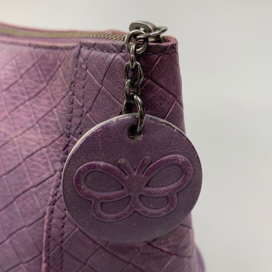 ボッテガヴェネタ ポーチ イントレチャート レディース パープル BOTTEGA VENETA