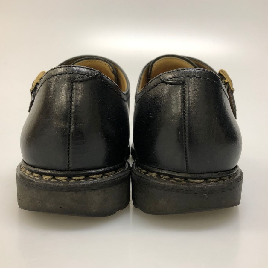 パラブーツ レザーシューズ ダブルモンクストラップ ウィリアム レザー メンズ サイズ5 ブラック Paraboot WILLIAM ビジネスシューズ 約24.0cm【LA】【中古】